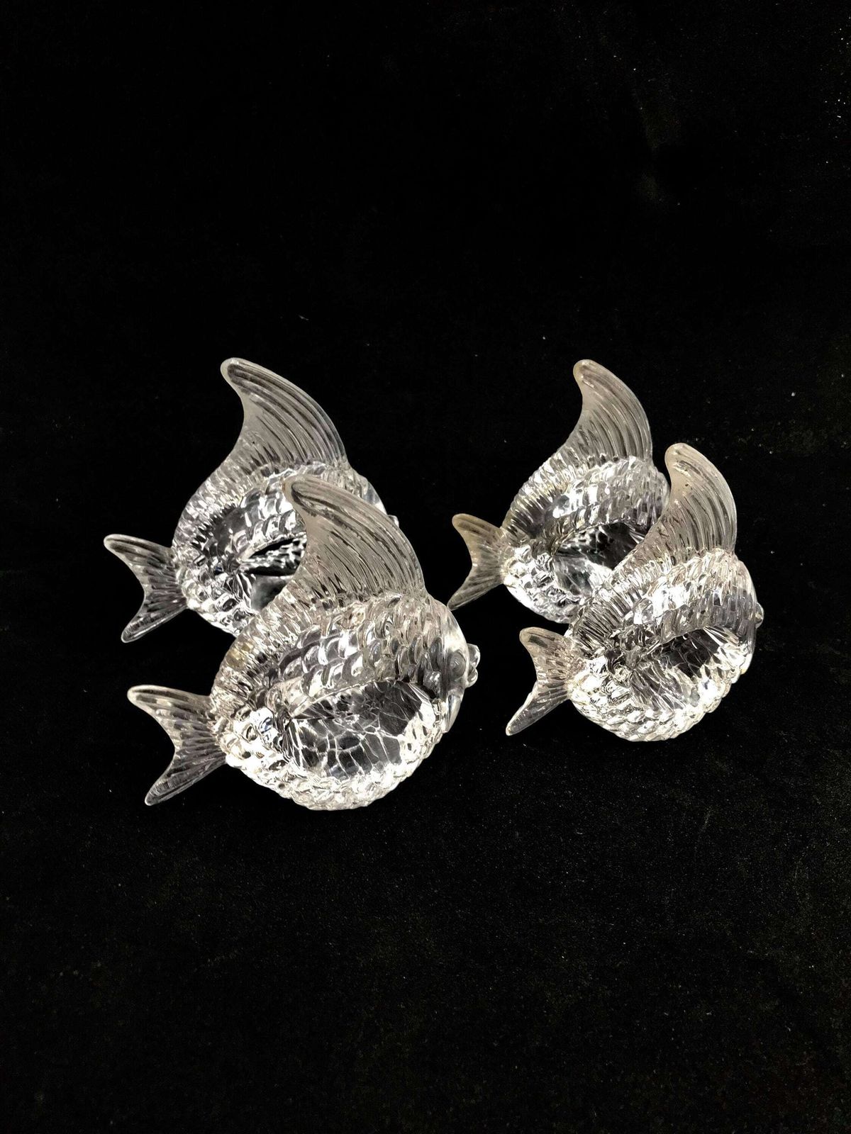 Lucite Angel Fish Napkin Rings: Tropical Beach Decor, Set Of 8 photo furniture
