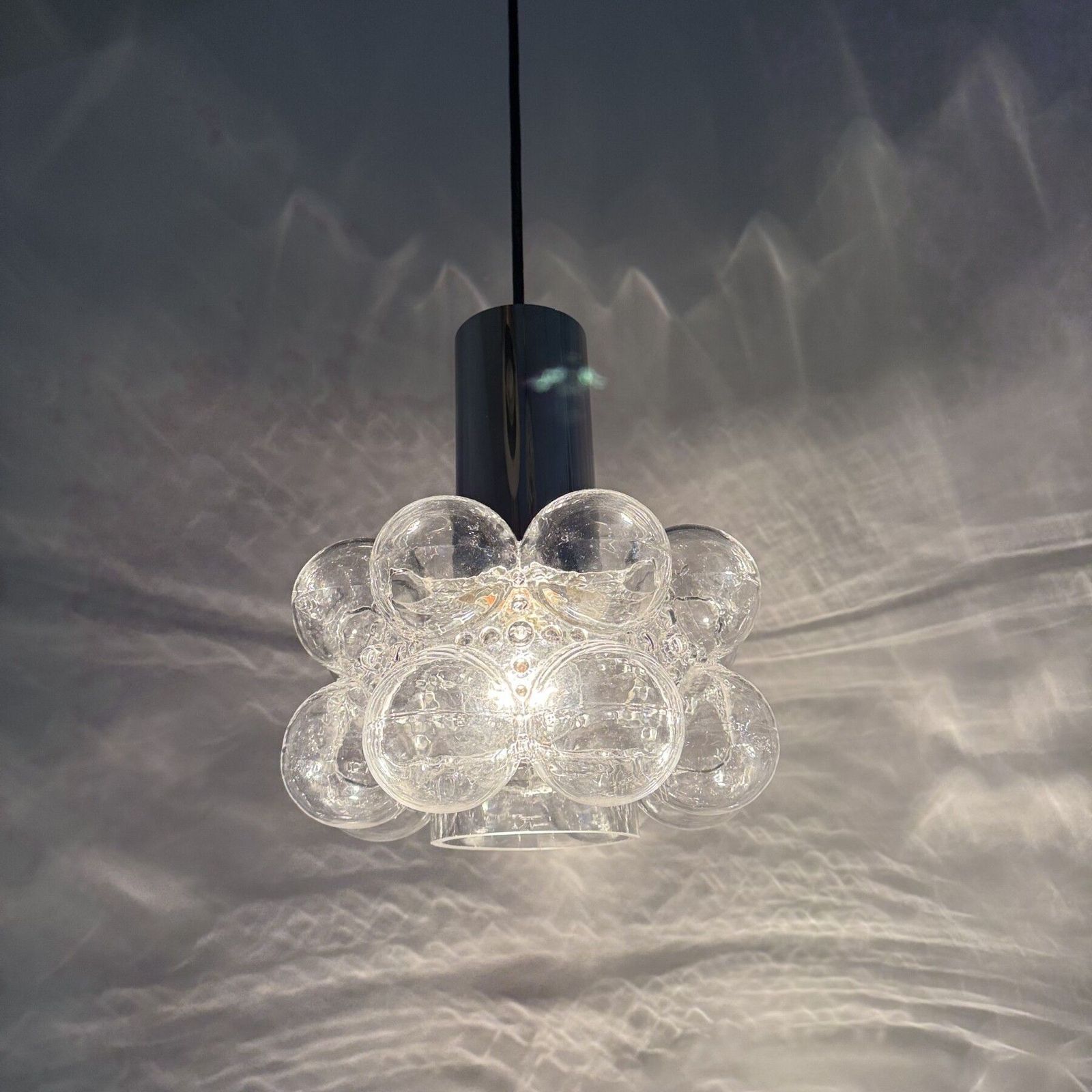 Bubble Glass Pendant By Helena Tynell For Limburg, Germany, 1970s photo vinterior