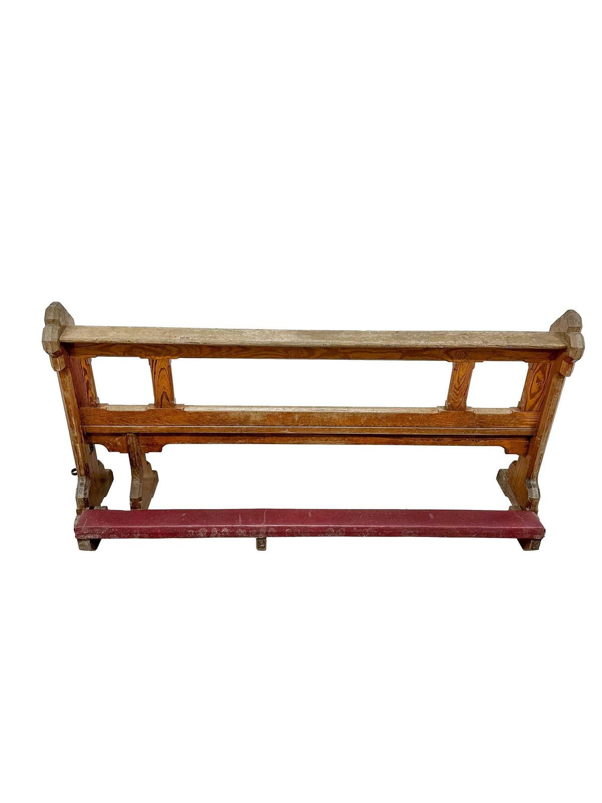 Antique Gothic Revival Victorian Double Prayer Kneeler (Prie Dieu)   Pitch Pine Mid 19th Century photo for sale