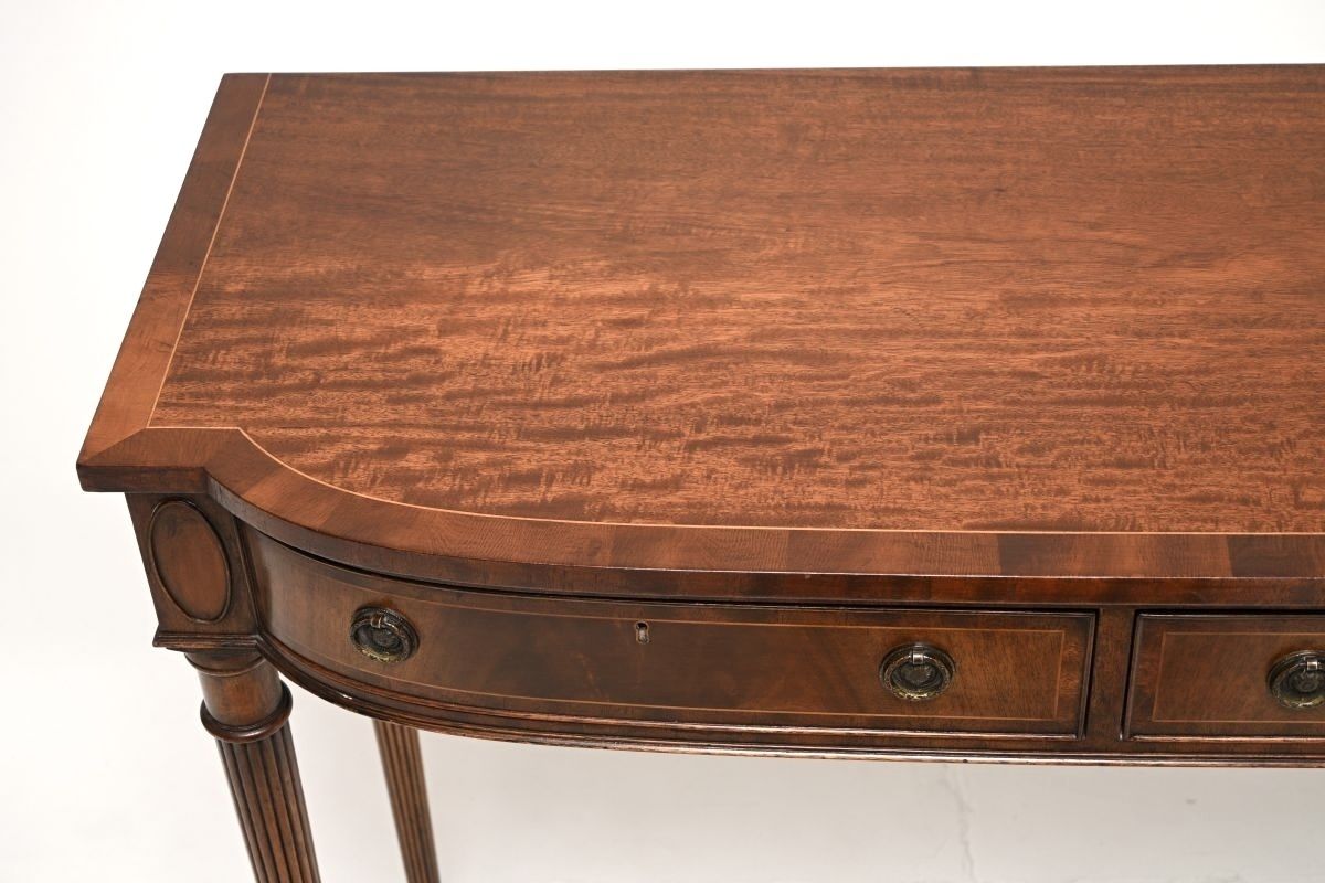 Antique Georgian Style Inlaid Mahogany Console Table photo for sale