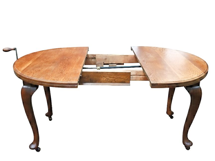 Victorian Quarter Sawn Tiger Oak Dining Table By Joseph Fitter Seats (4 6) photo for sale