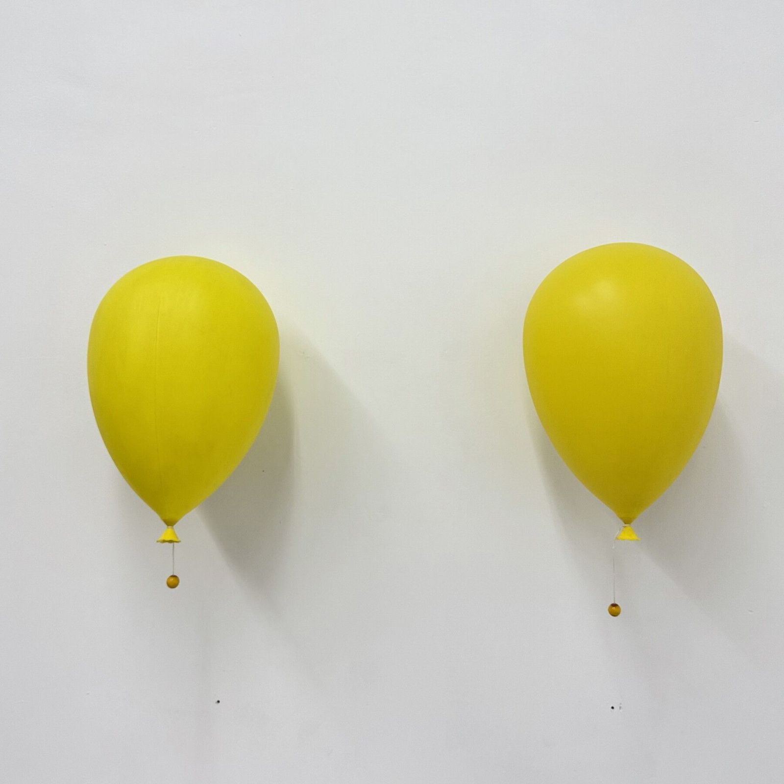 Pair Of Large Palloncino Wall Lamps By Yves Christin For Bilumen, 1984 photo furniture