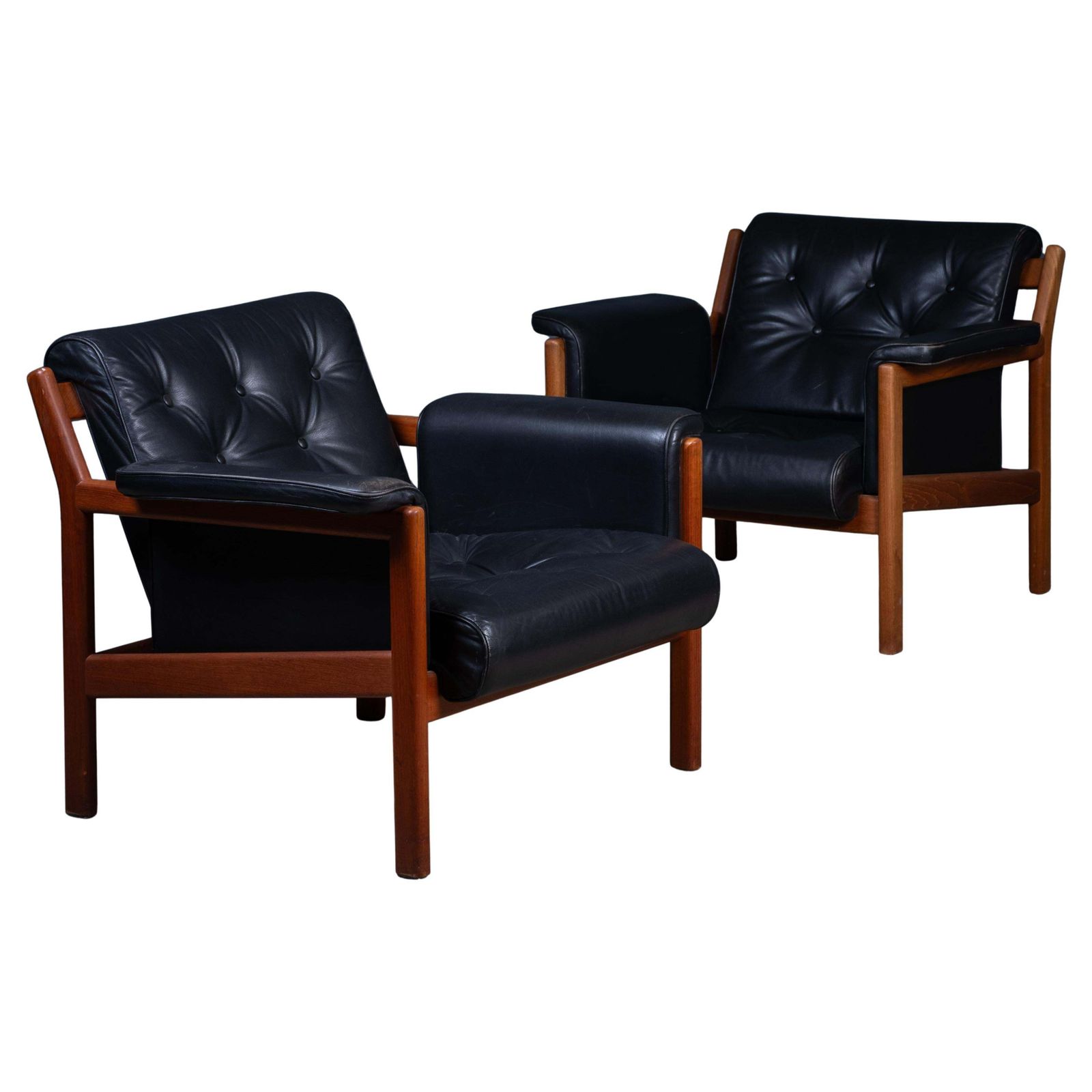 Karl Erik Ekselius Armchairs / Lounge Chair In Teak, Sweden, 1960s