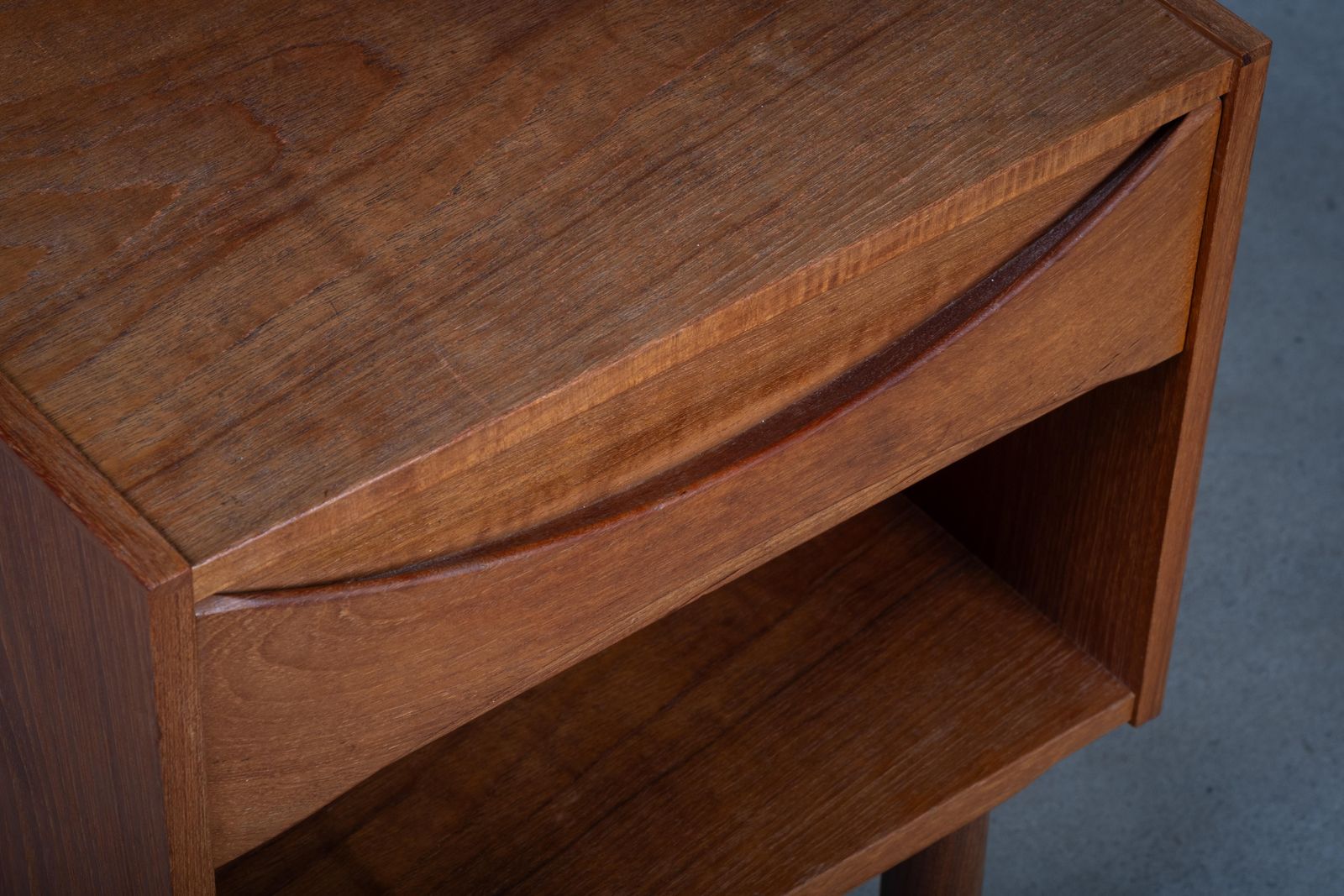 photo furniture Teak Bedside / Side Table By Niels Clausen, 1960s
