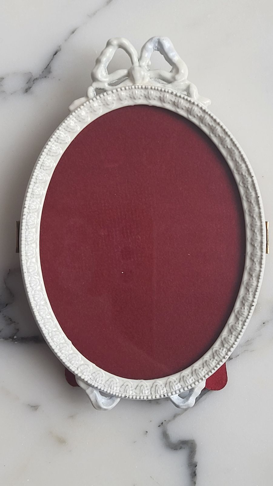 Set Of Two Vintage Italian Picture Frames With Bow Detail, 1980s photo for sale