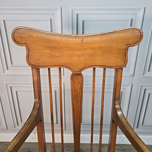 Antique Wooden Carver Armchair Fireside Lounge Chair Satin Wood Arts & Crafts photo 290.0