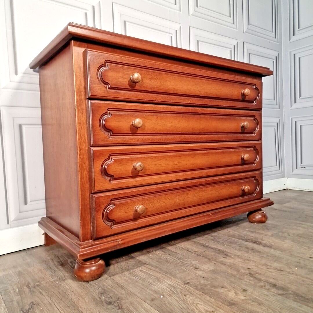Vintage Chest Of Drawers Mid Century Danish Sideboard Cabinet Solid Wooden