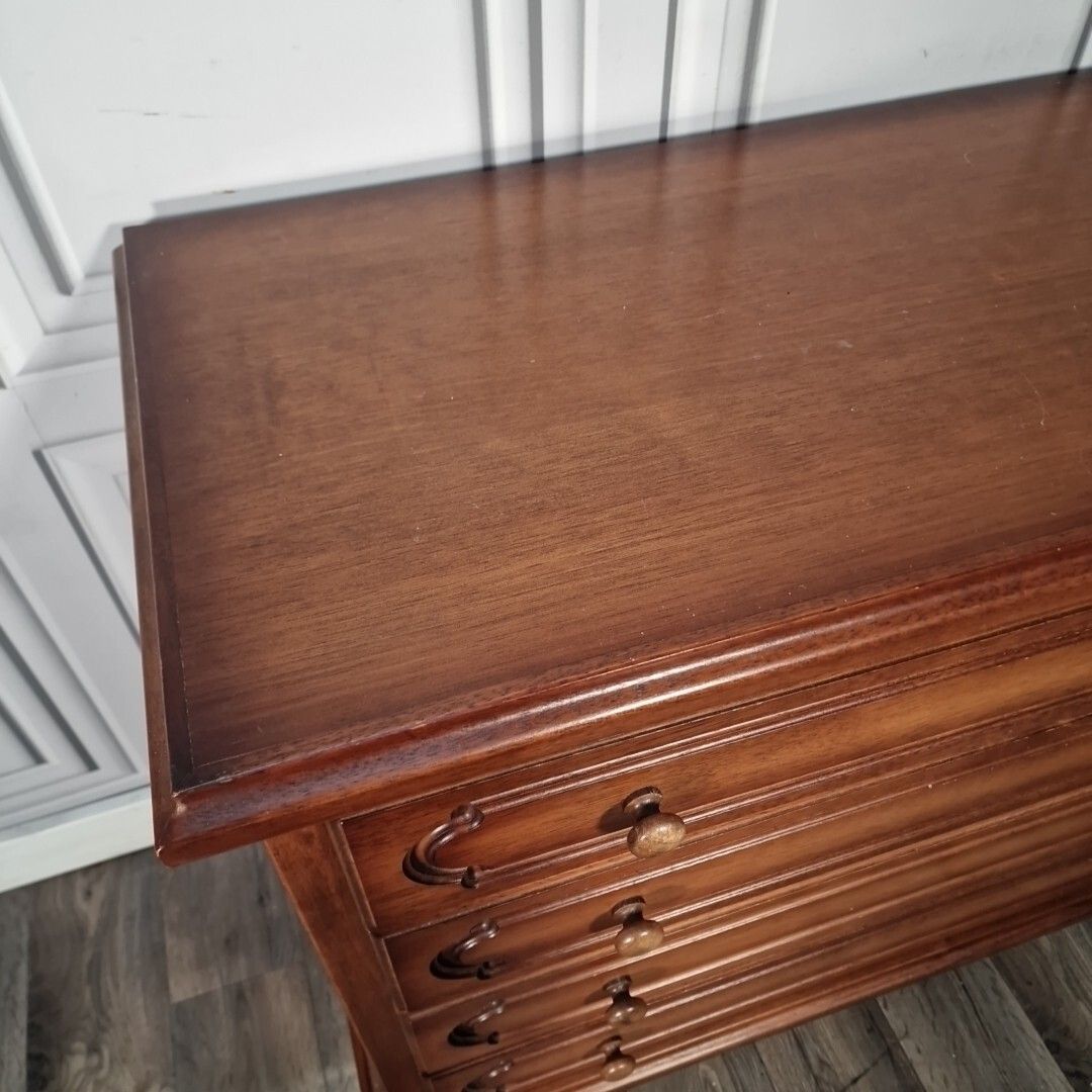 photo furniture Vintage Chest Of Drawers Mid Century Danish Sideboard Cabinet Solid Wooden