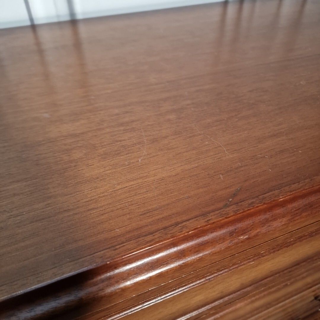 Furniture Vintage Chest Of Drawers Mid Century Danish Sideboard Cabinet Solid Wooden photo