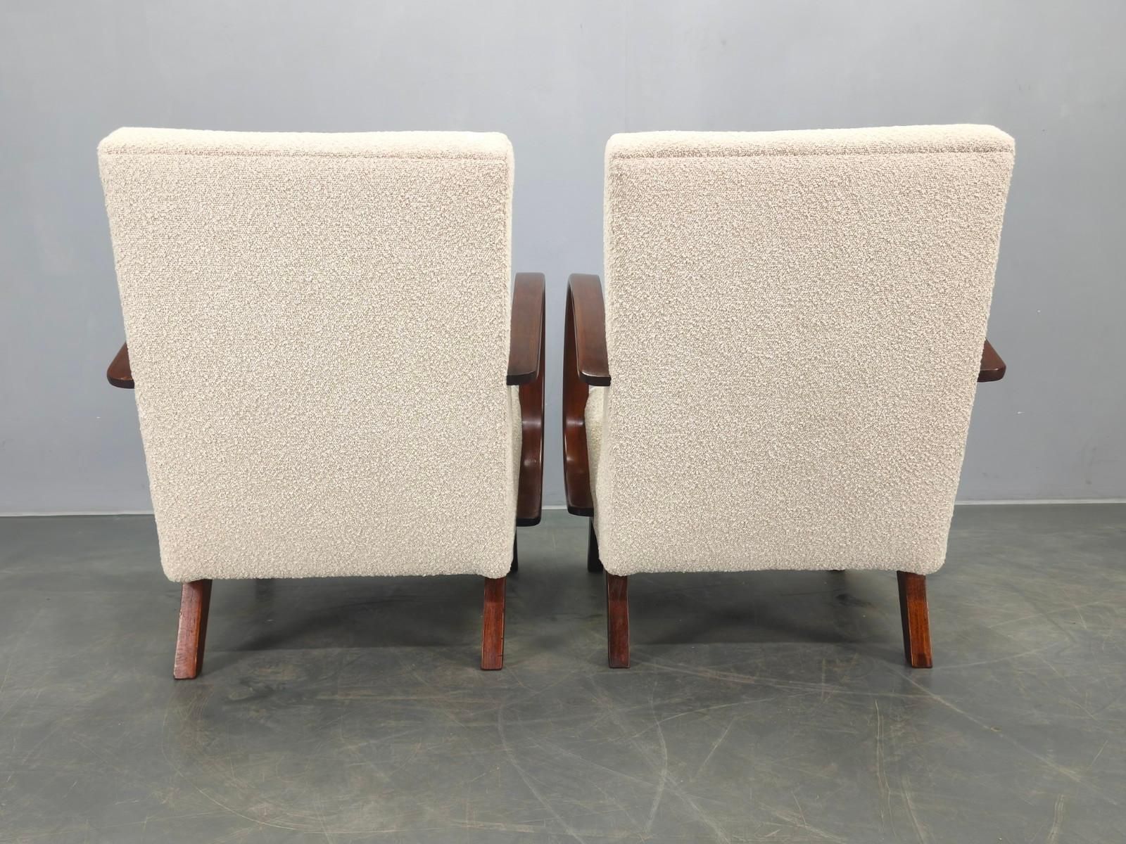 Pair Of Halabala Art Deco Armchairs, 1940s photo vinterior