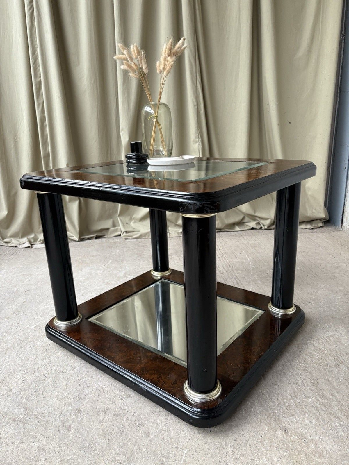 Vtg Late Mid Century Hollywood Regency Style Side Table Italian Retro R1086