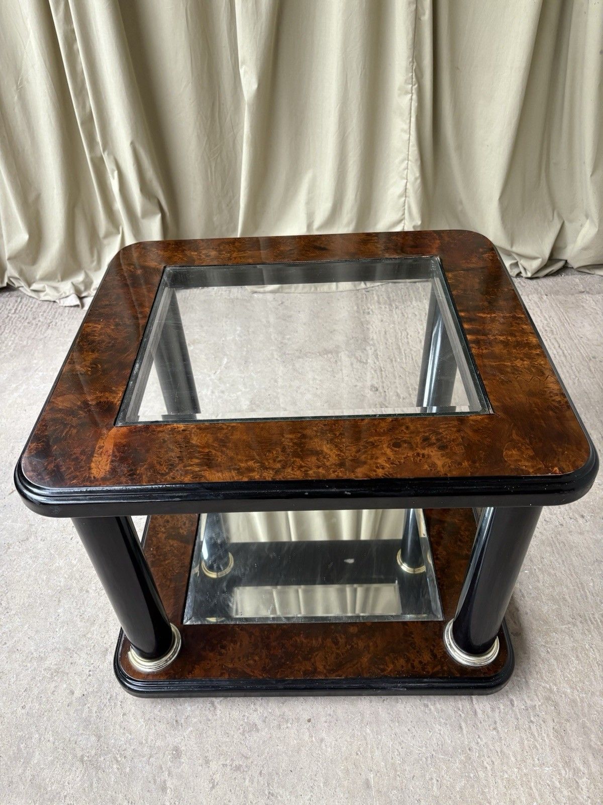 Vtg Late Mid Century Hollywood Regency Style Side Table Italian Retro R1086 photo buy