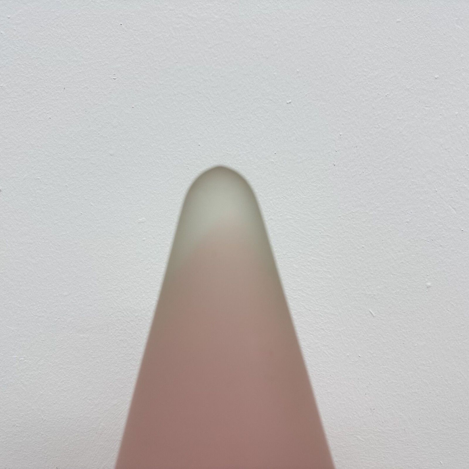 244.0 Matte Pink Glass Sce Teepee Table Lamp 1970's France photo