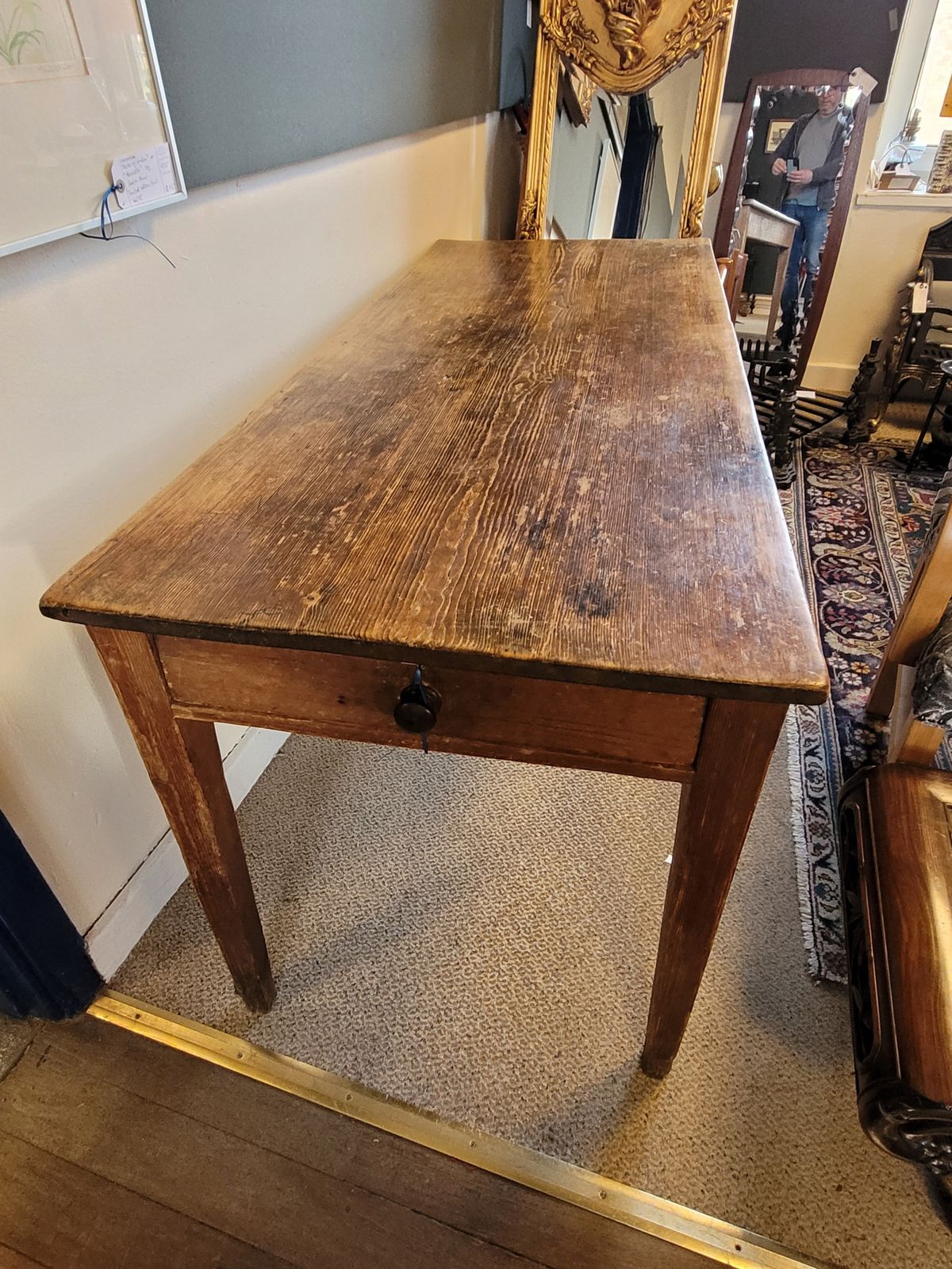 19th Century French Cherrywood / Fruitwood Farmhouse Table photo furniture