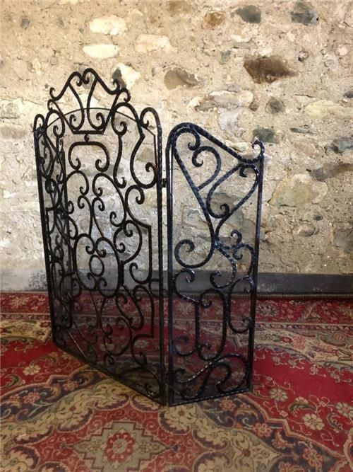Beautiful Copper Fire Screen Fire Guard. 0421 photo for sale