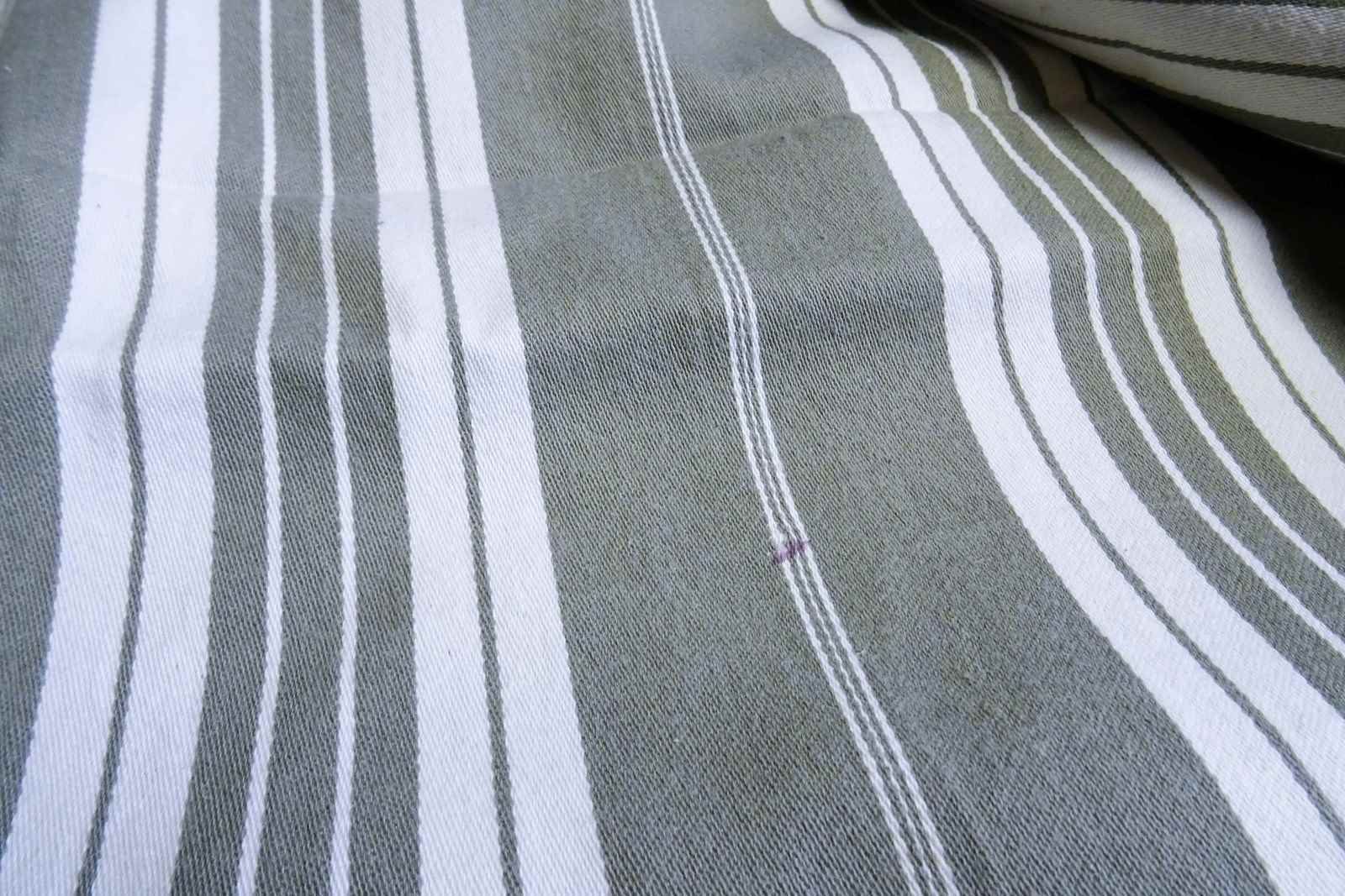 photo furniture Four Metres Of French Grey Stripe Cotton Twill Ticking