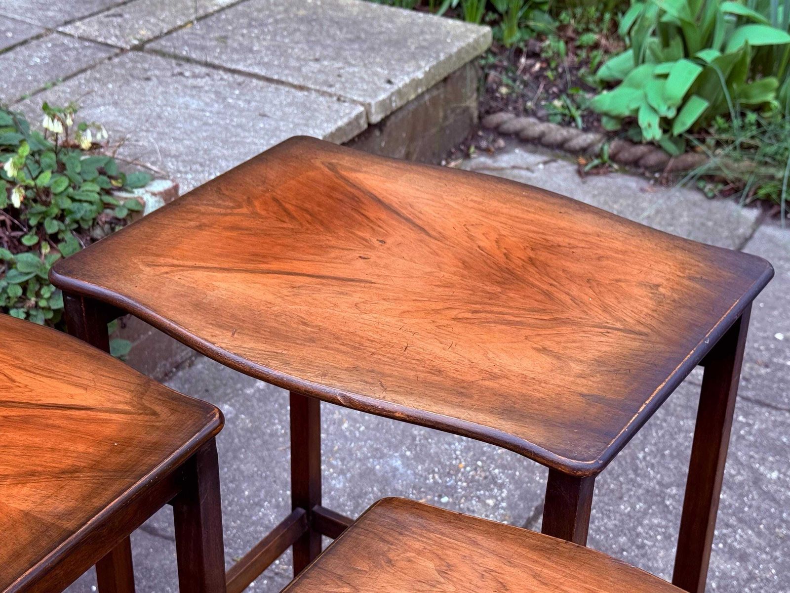 Mid Century 1960s Teak Nest Of Tables Scandinavian Style Occasional Tables (3 Tables) photo buy