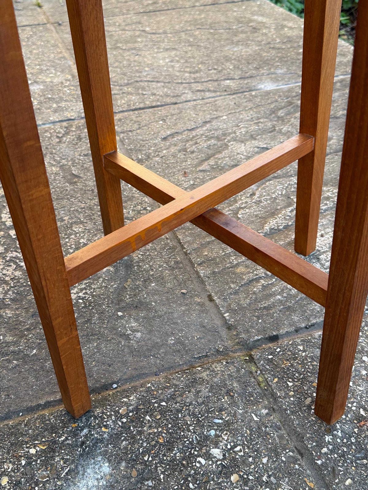 photo buy Vintage Retro Scandinavian Style Folding Side Table – Retro Teak Effect Mid Century Table (6)