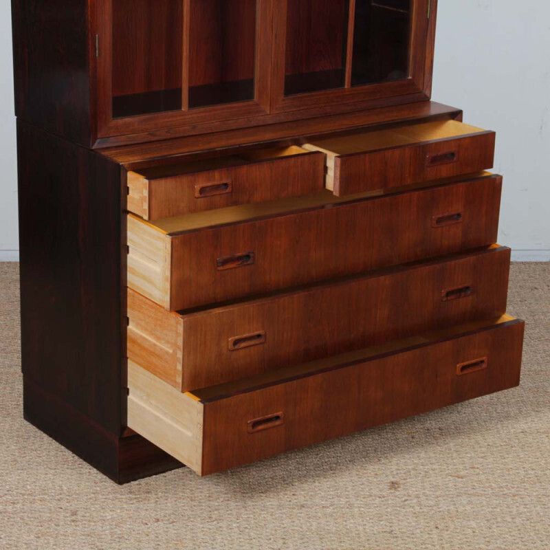 Rosewood Display Cabinet/Bookcase By Lyby Mobler, 1960 photo furniture