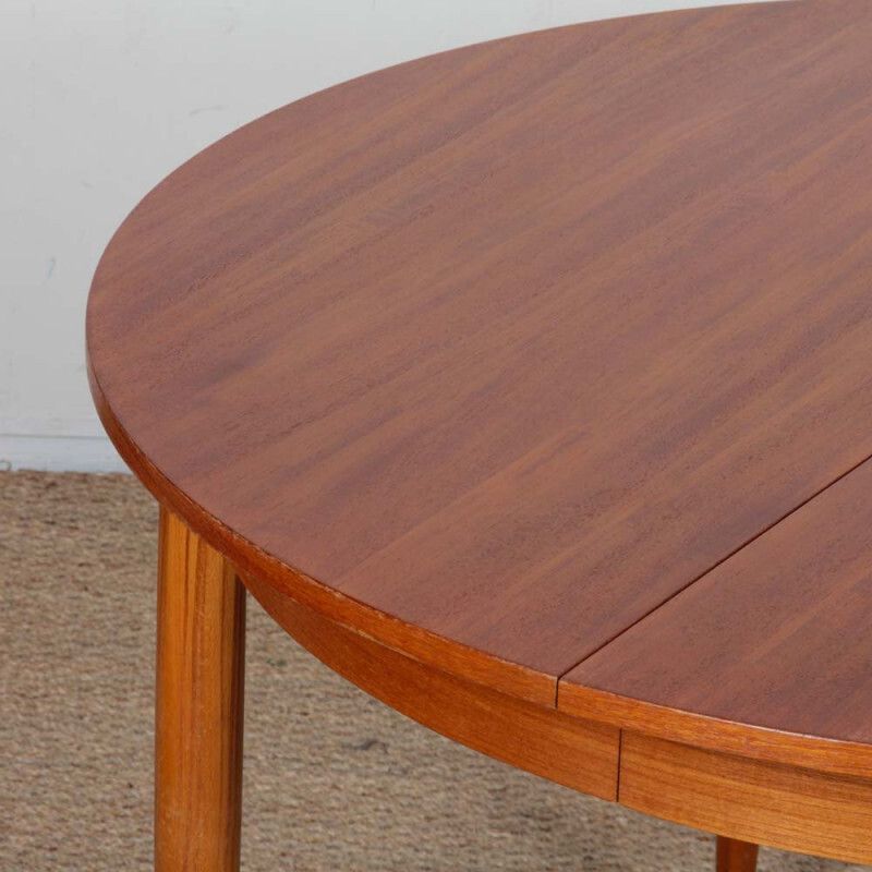 Round, Extendable Wooden Dining Table, 1960 photo Furniture