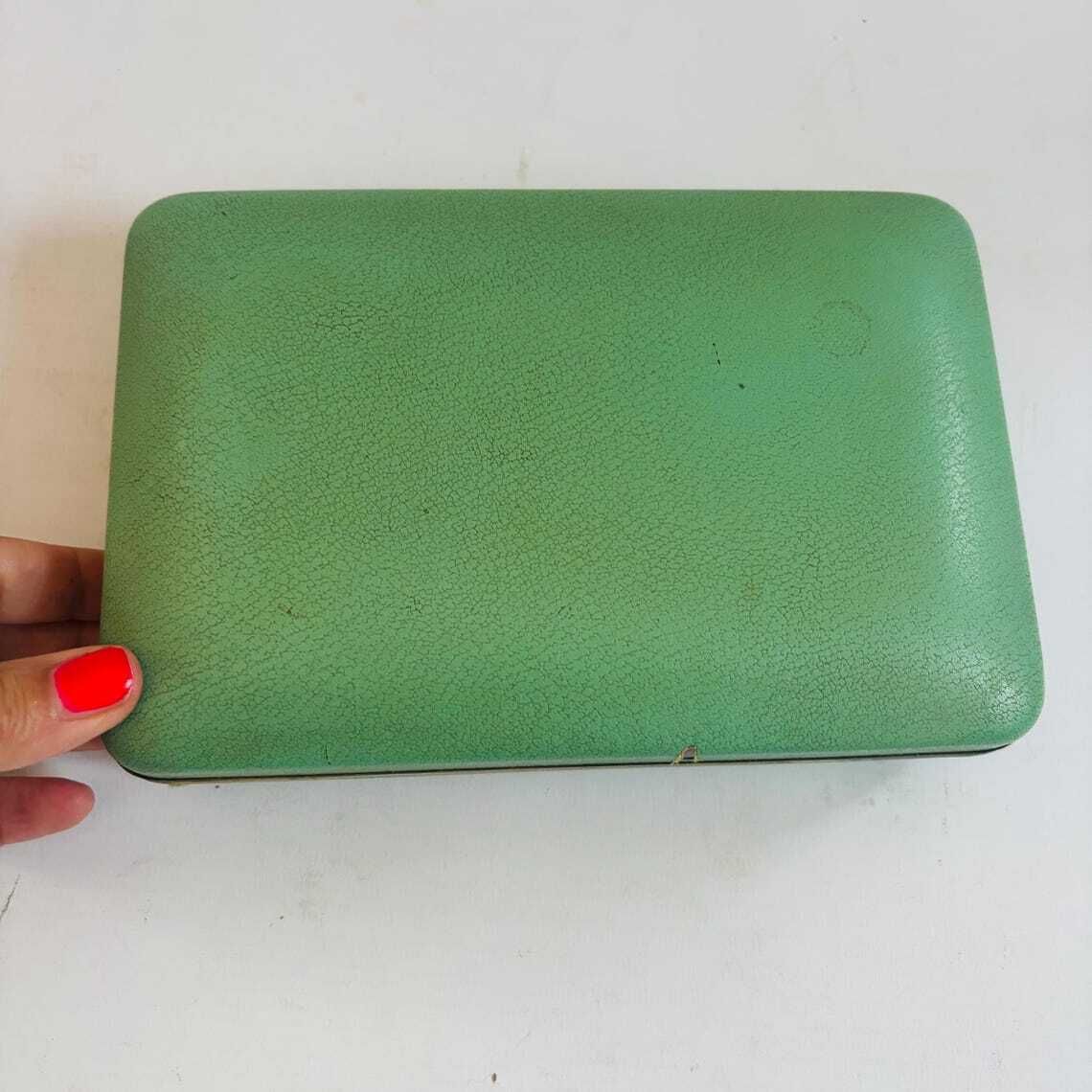 photo furniture Vintage Reuge Swiss Musical Jewelry Box: Ballerina, Polka Dot, 1940s