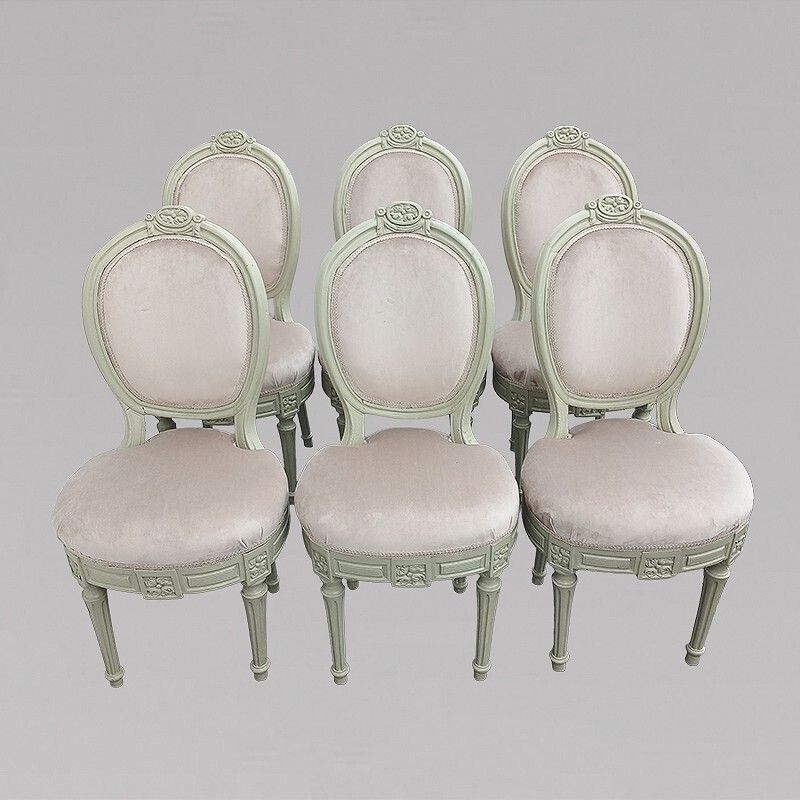 Set Of Six Louis XVI Period Chairs photo furniture