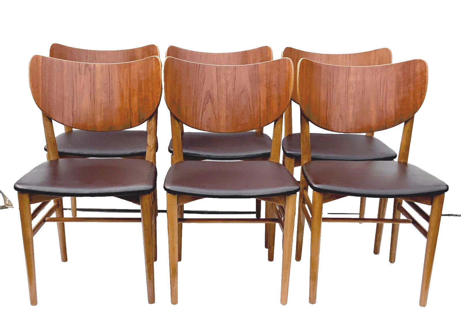 Danish Dining Chairs Set Of 6 By Niels And Eva Koppel Slagelse Mobelfabric 1950s
