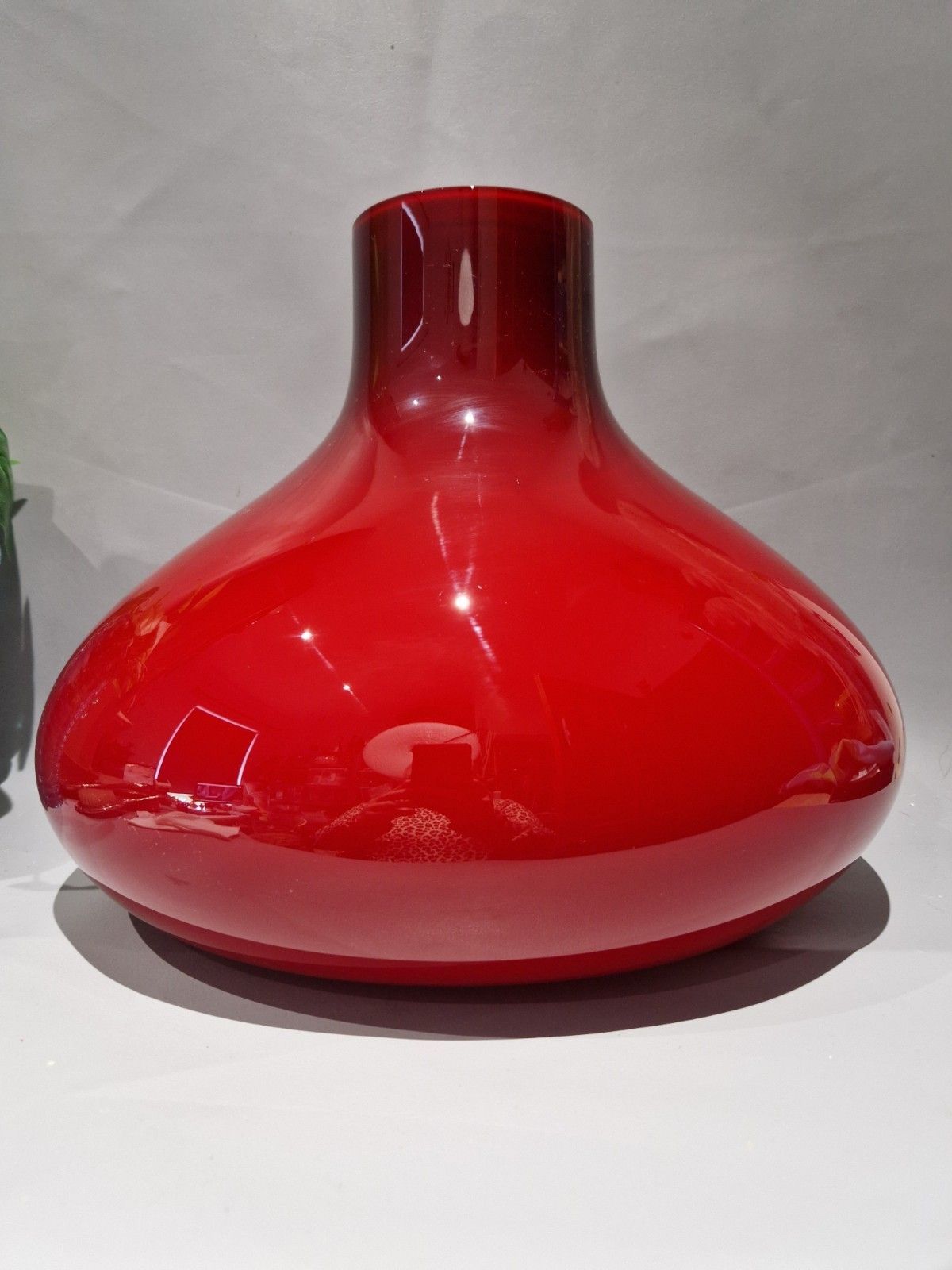 Nigel Coates Salviati Large Oversized Red Cased Italian Murano Glass Vase Signed photo furniture