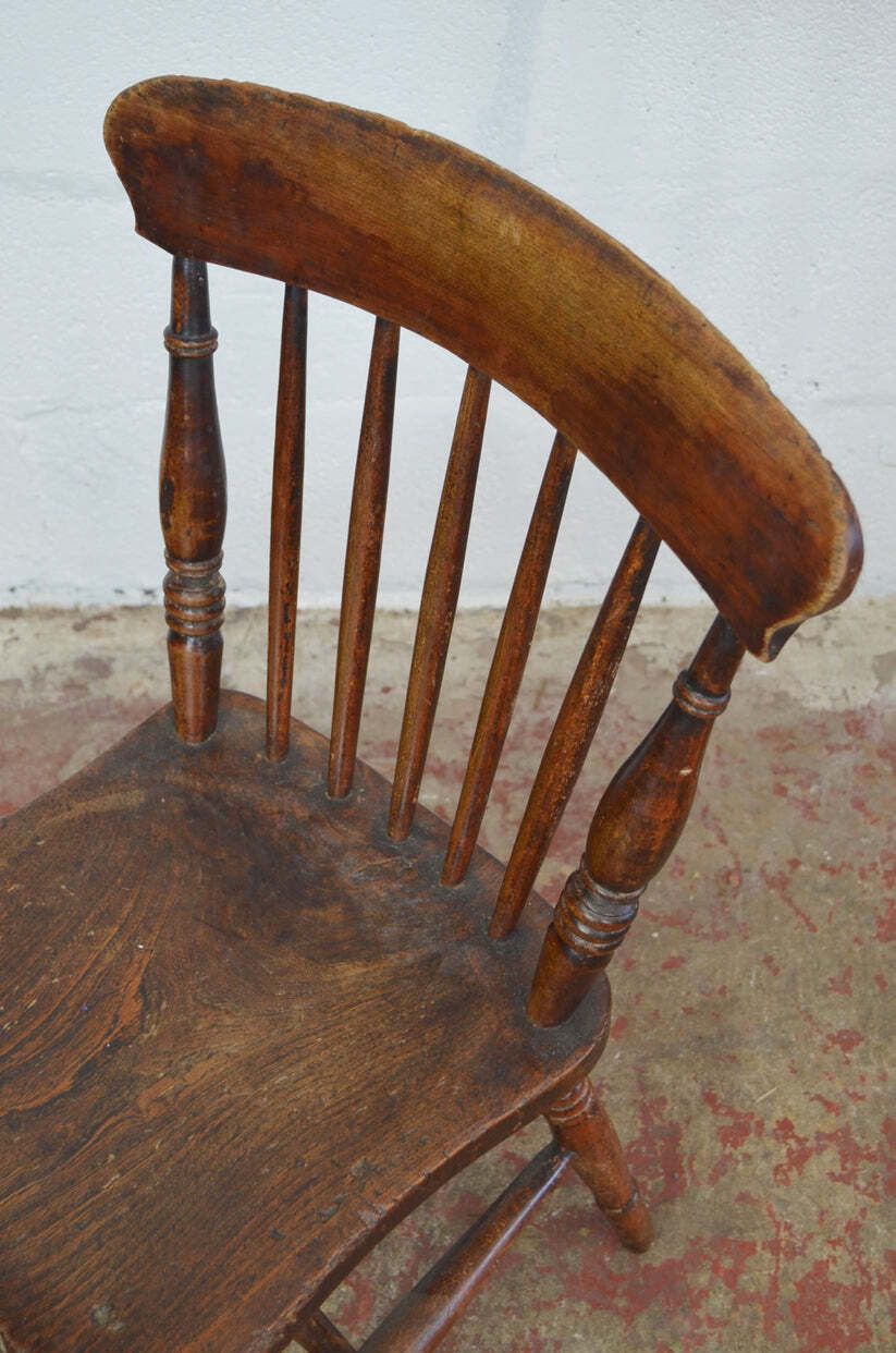 A 19th Century Farmhouse/Country Cottage Spindle Back Chair photo vinterior