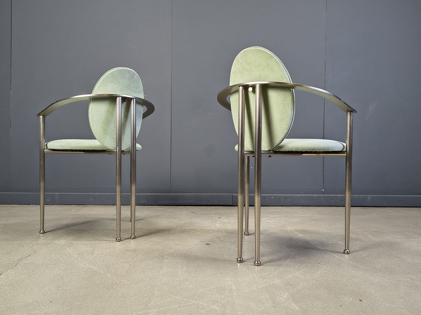 Vintage Dining Chairs By Belgo Chrom, Set Of 6   1980s photo for sale