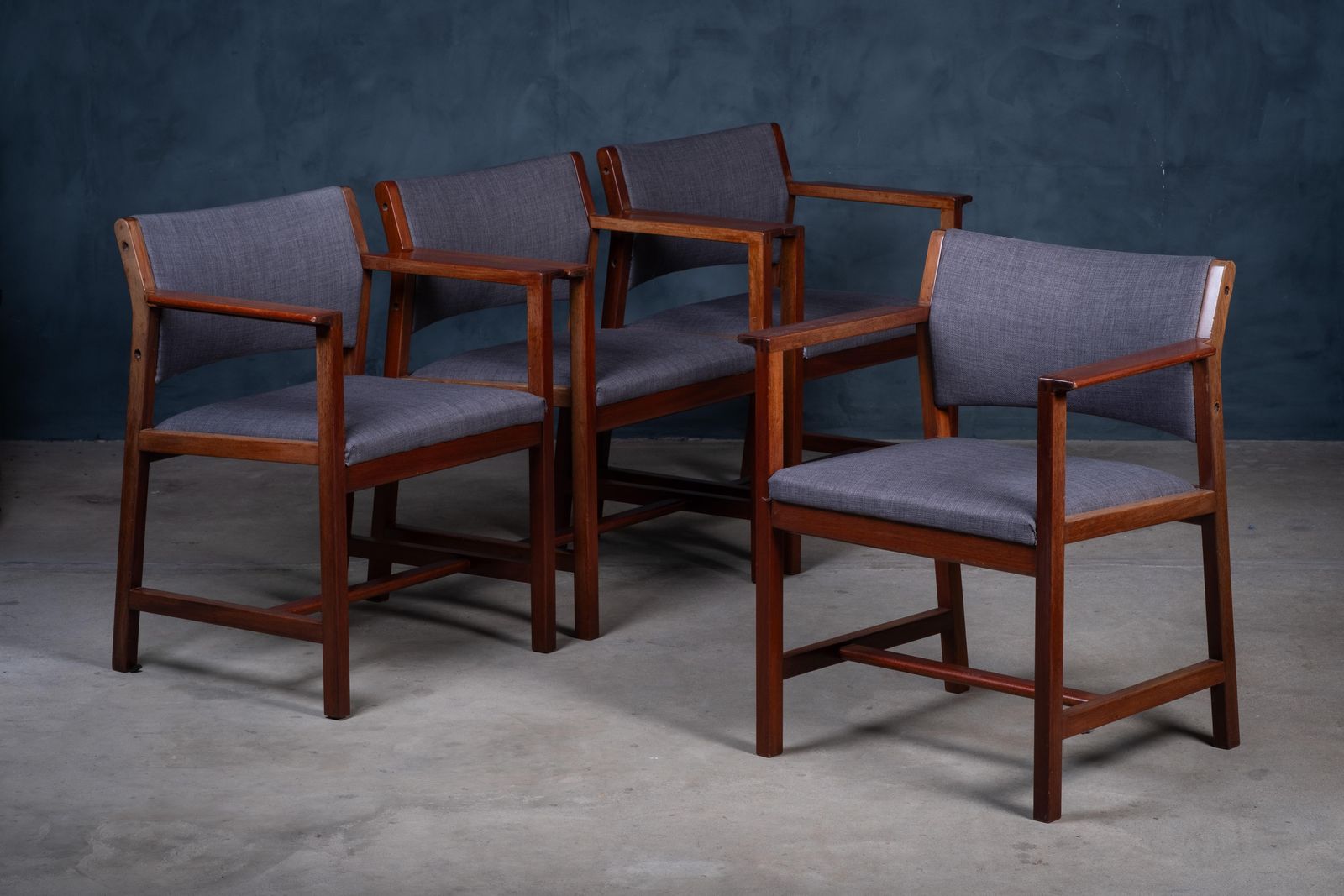 Model Bm73 Armchairs By Børge Mogensen For Fredericia, 1960s photo for sale