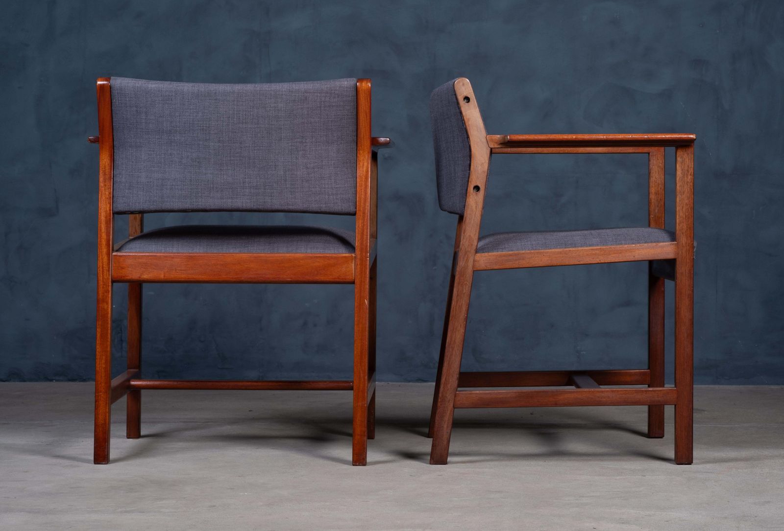 Model Bm73 Armchairs By Børge Mogensen For Fredericia, 1960s photo vinterior