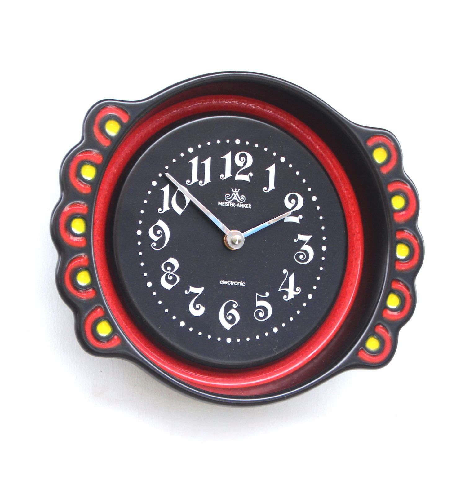1970s West German Ceramic Vintage Wall Clock. Fully Guaranteed. London Timepiece. photo Home Decor