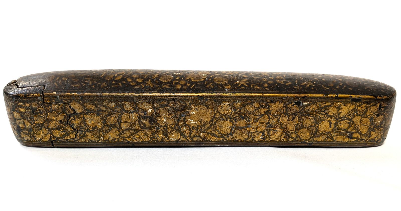 Antique Islamic Kashmiri Hand Painted Lacquered Pen Case Qalamdan photo furniture