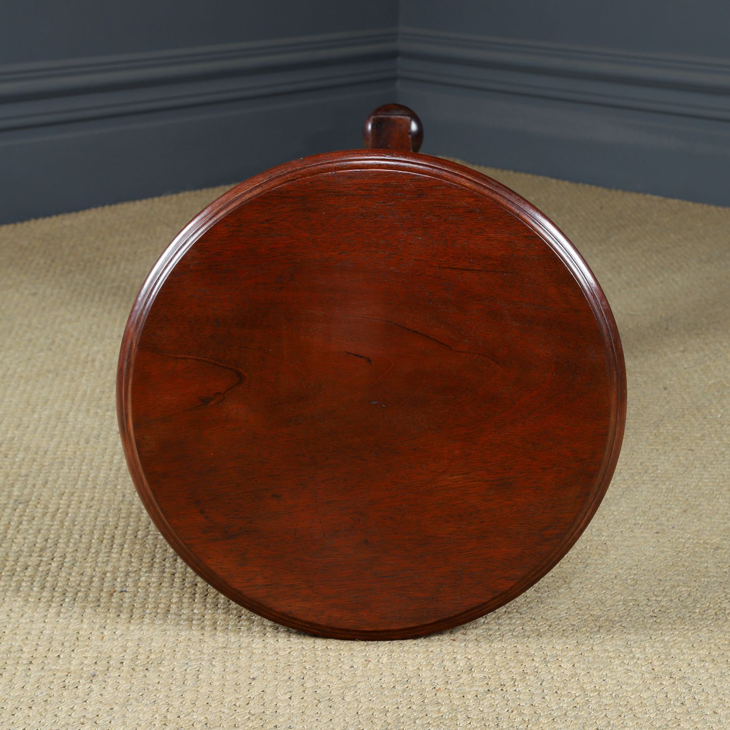 Furniture Small Antique English William IV Mahogany Circular Round Wine / Centre / Occasional / Lamp Pedestal Table (Circa 1835) photo