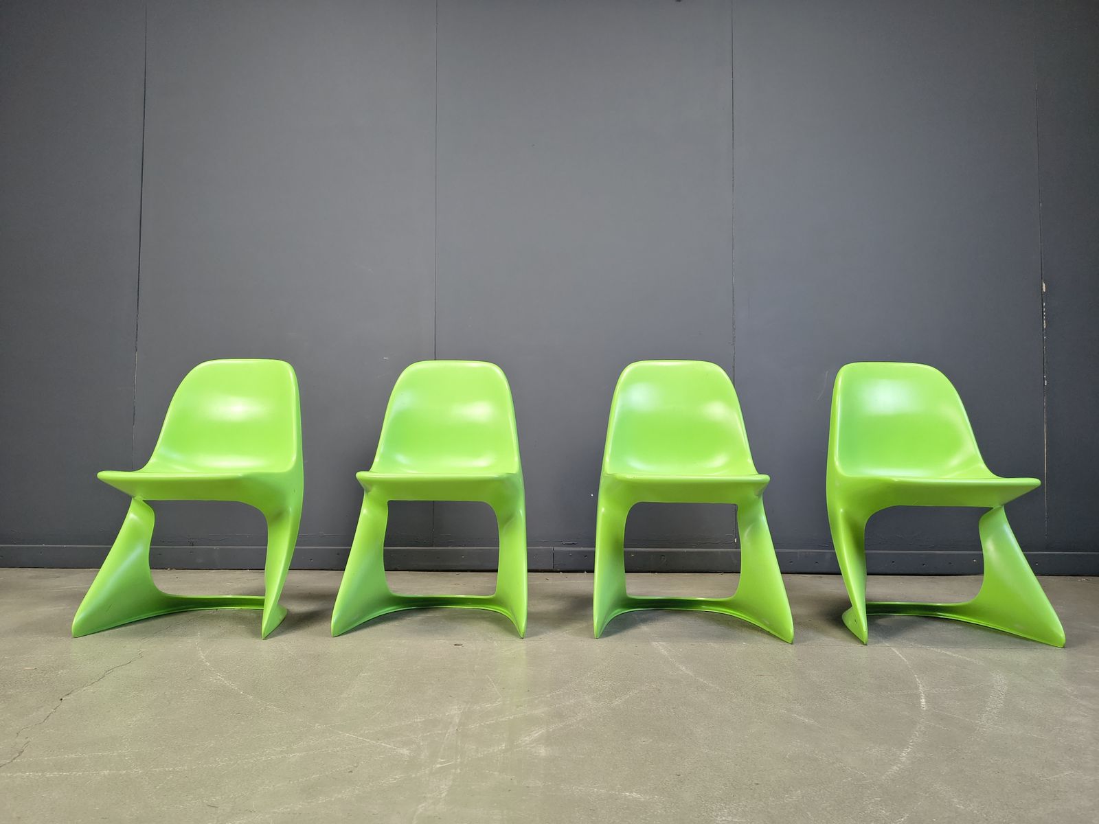 Set Of 4 Casalino Dining Chair By Alexander Begge For Casala, 1970s photo buy