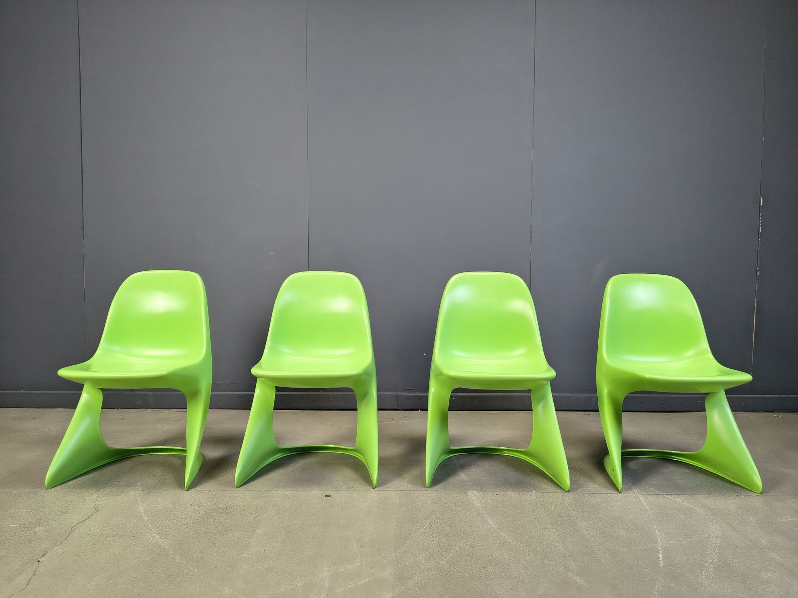 Set Of 4 Casalino Dining Chair By Alexander Begge For Casala, 1970s photo vintage