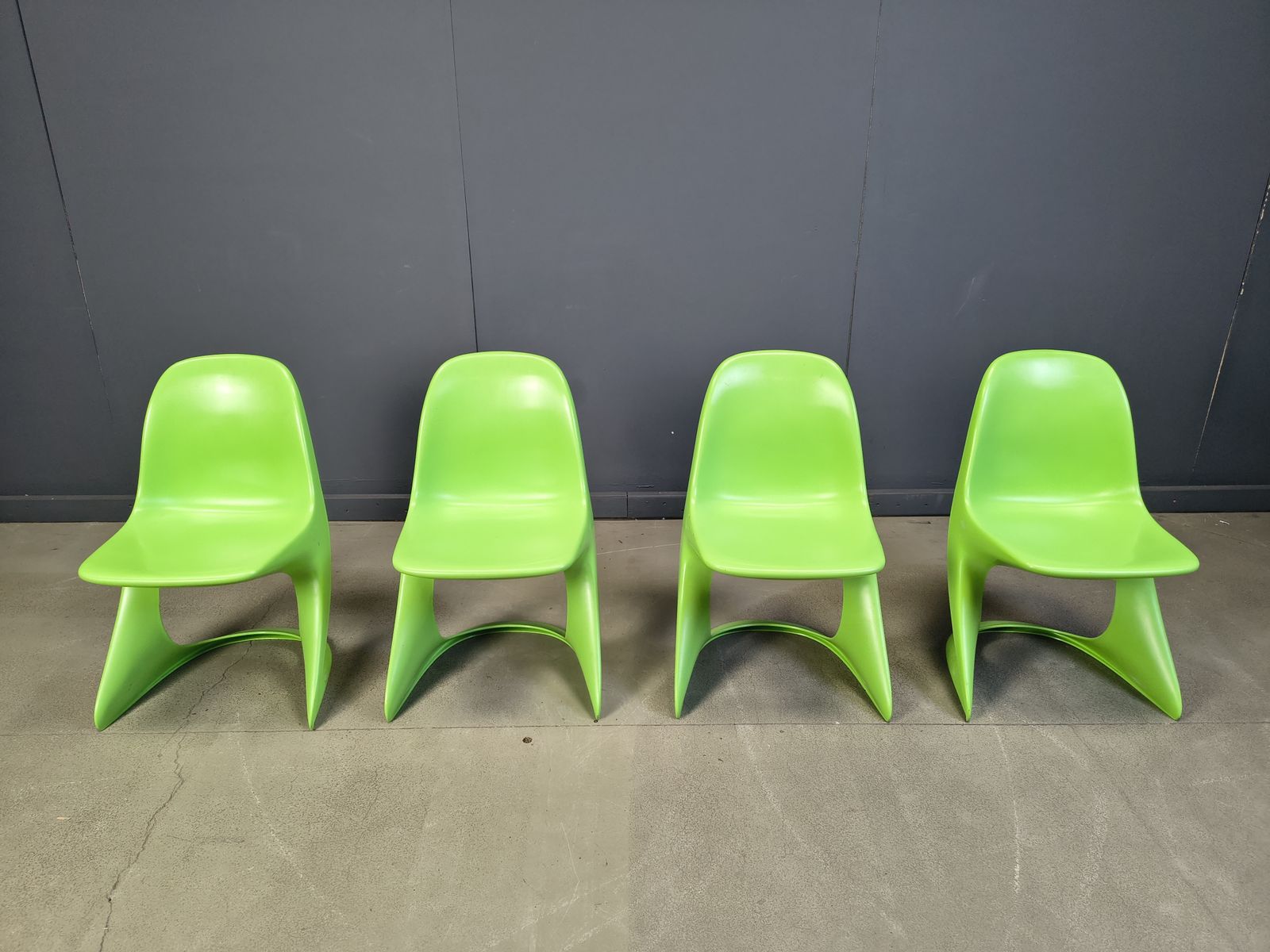 photo furniture Set Of 4 Casalino Dining Chair By Alexander Begge For Casala, 1970s
