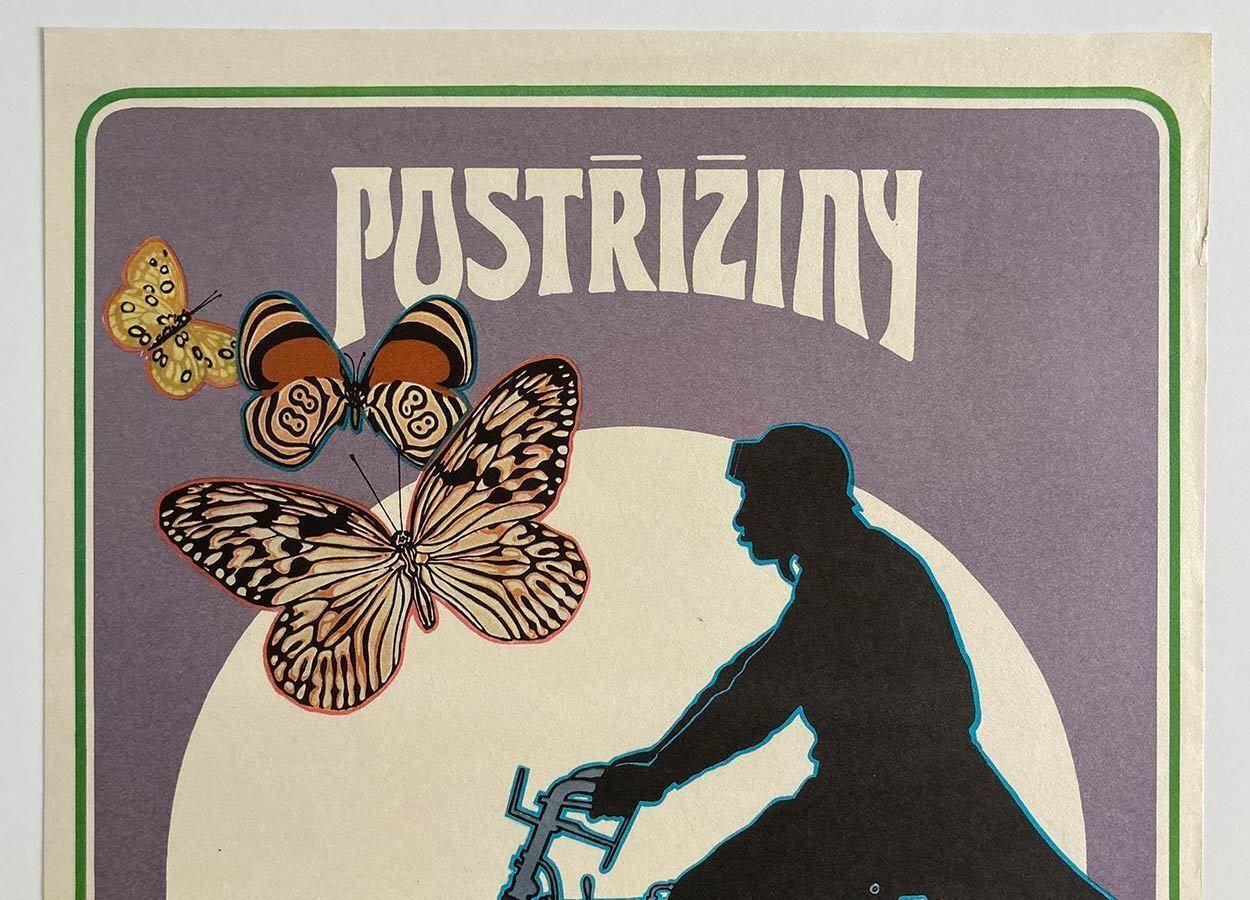 Original Movie Poster, Cutting It Short, Theodor Pištek, 1980, Genuine Czech Vintage Print photo furniture