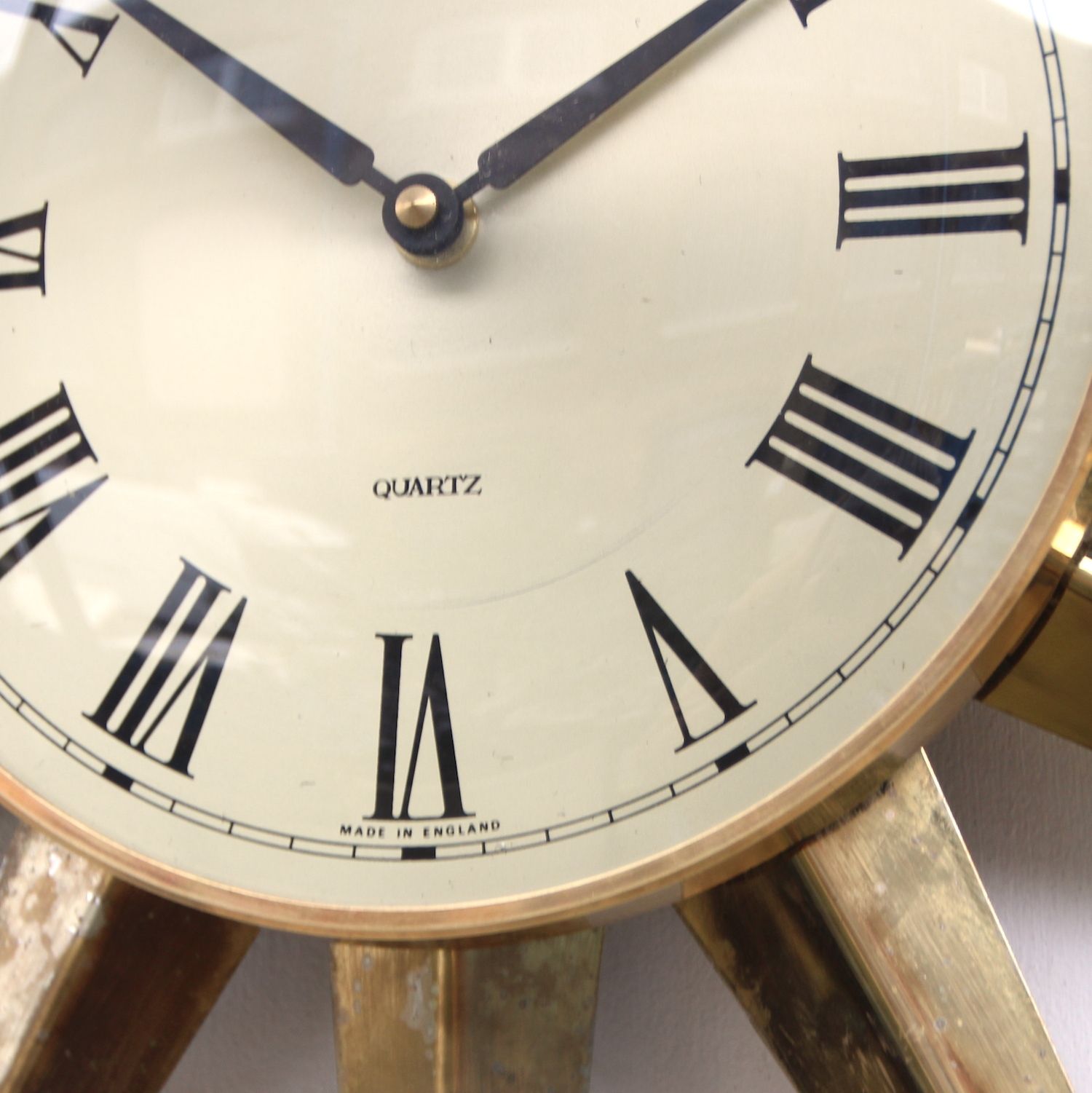 Huge 59cm 1970s British Sunburst Vintage Wall Clock. Fully Guaranteed. London Timepiece. photo vintage