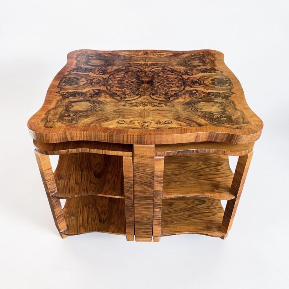 Art Deco Nest Of Five Tables By Harry And Lou Epstein photo Furniture