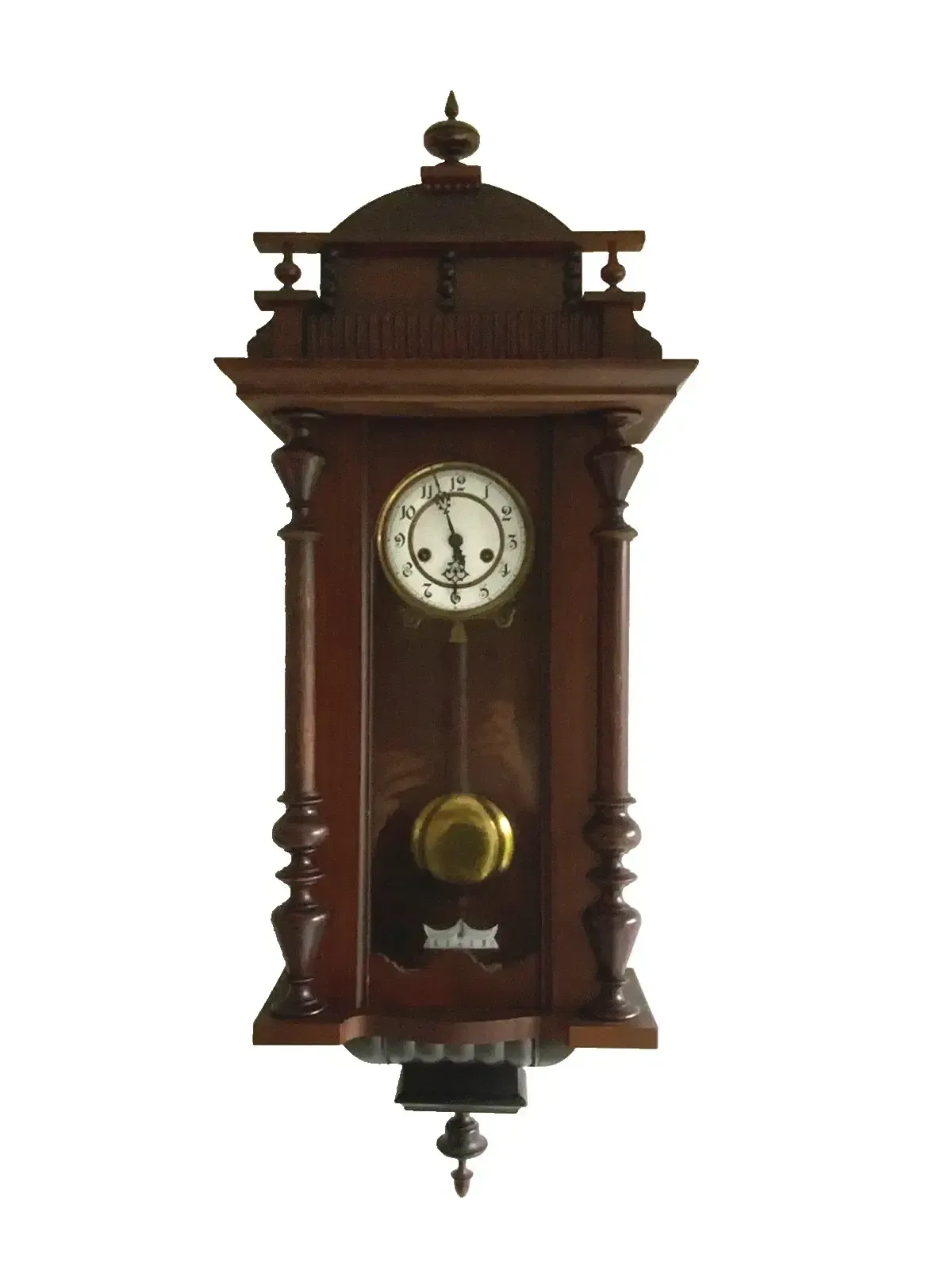 Antique Regulator Wall Clock With Gustav Becker Movement, Germany 1900s