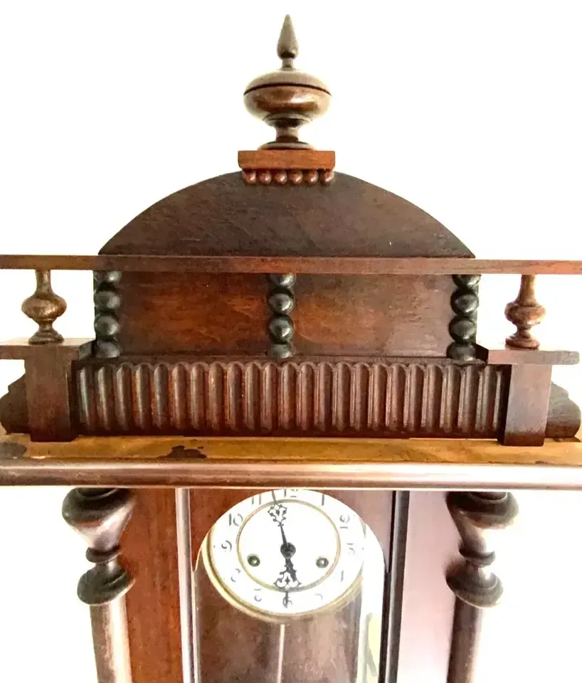 Antique Regulator Wall Clock With Gustav Becker Movement, Germany 1900s photo buy