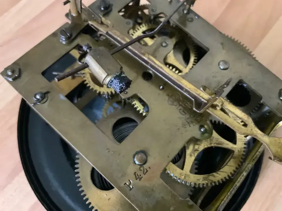 photo furniture Antique Regulator Wall Clock With Gustav Becker Movement, Germany 1900s
