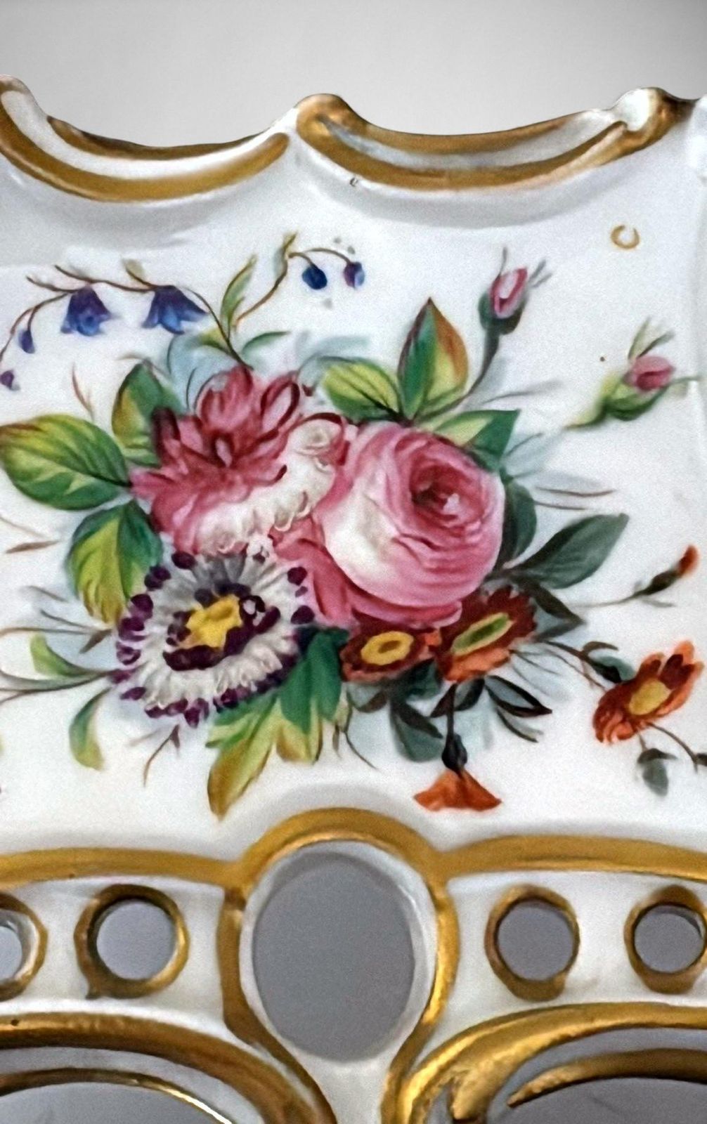 photo buy Napoléon III Style French Polychrome Porcelain Figurine By Porcelaine De Paris