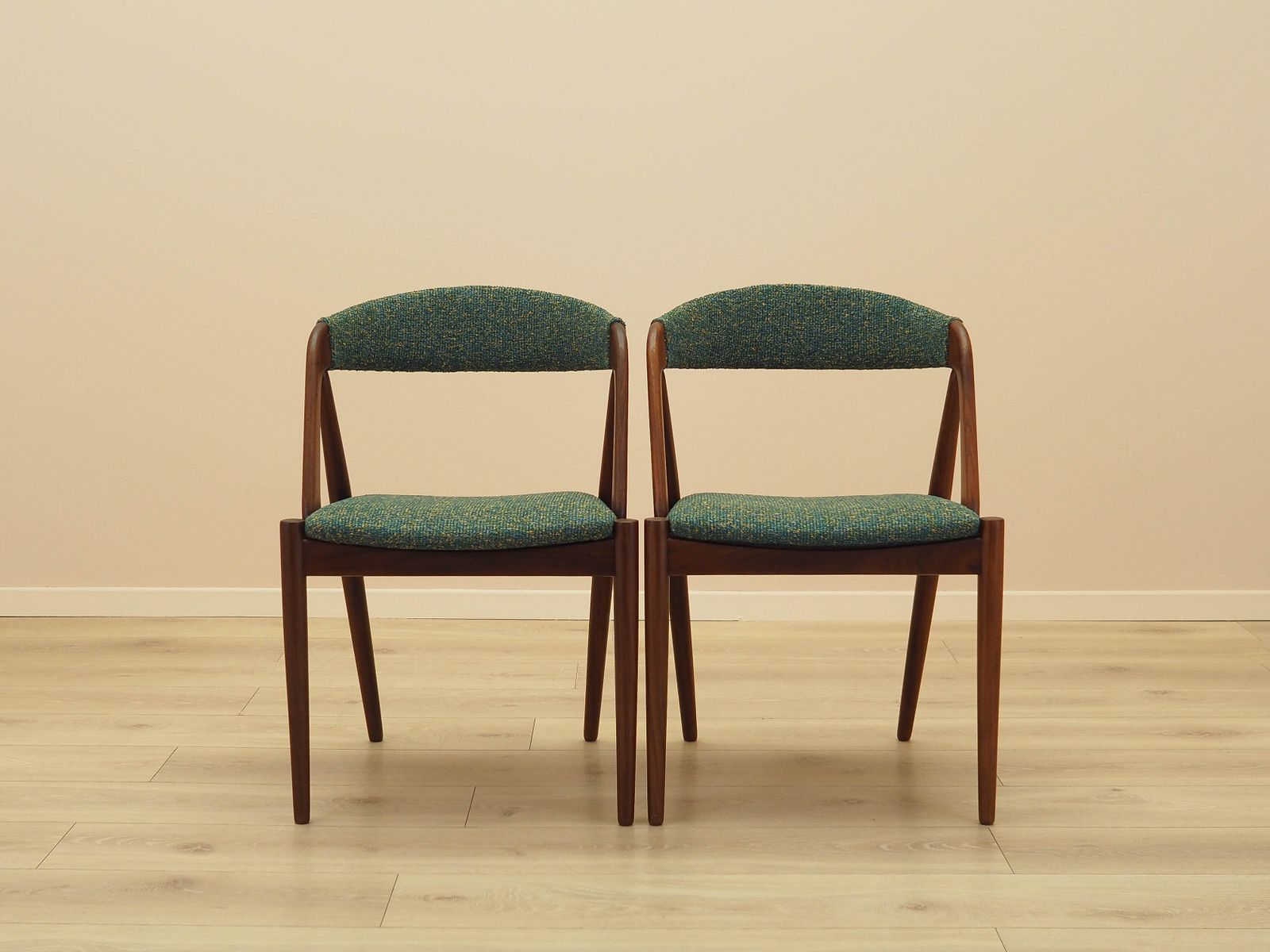 Set Of Two Teak Chairs, Danish Design, 1970s, Designer: Kai Kristiansen photo vinterior