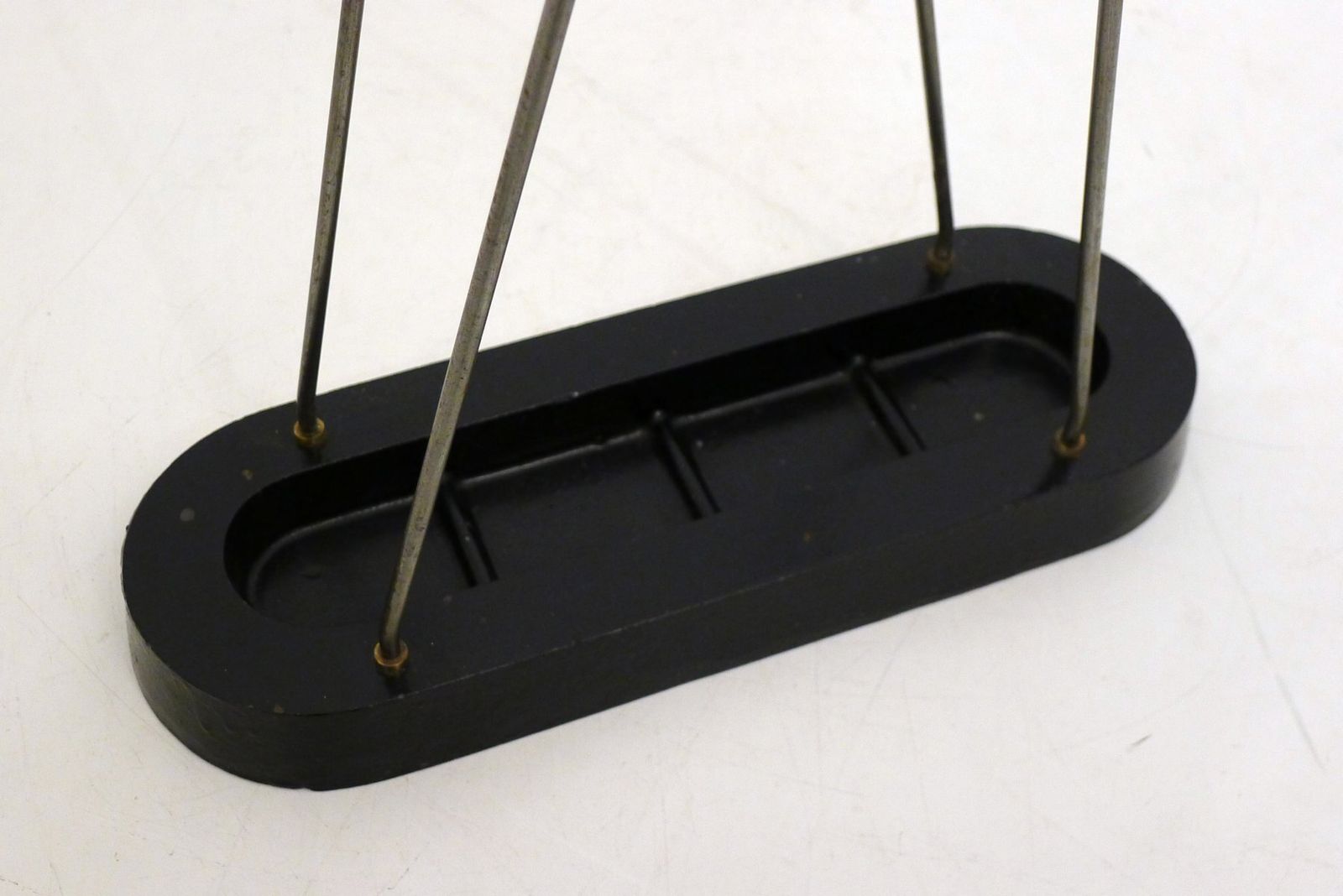 Modern Umbrella Stand In Chromed Metal And Cast Iron, 1950s photo vinterior