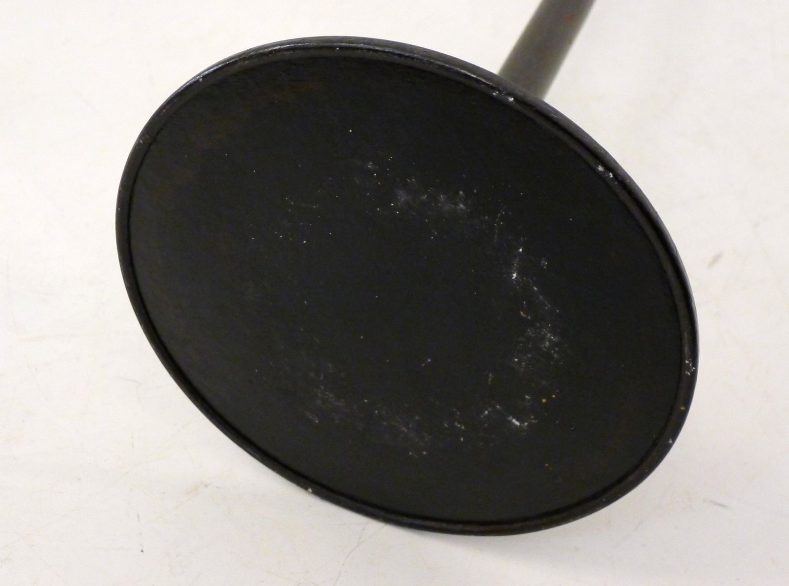 photo furniture Mid Century Modern Metal Standing Ashtray With Push Button Lid, 1950s