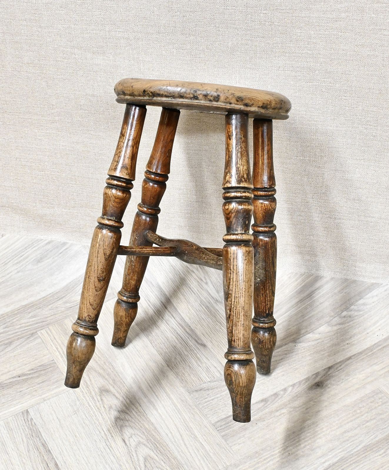 Antique Four Leg Alebouse Stool photo for sale