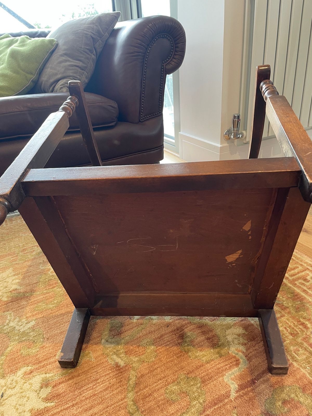 Little Antique Wood 'Nursing Chair' photo vintage